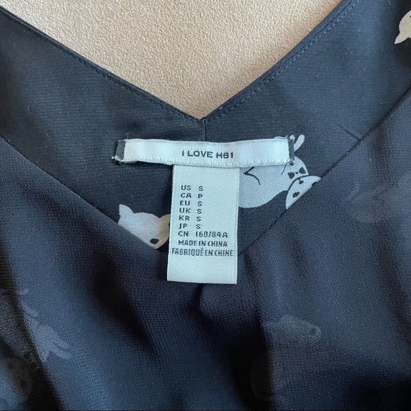 Forever 21 Dress - Black and White Cat Print, Size Small - Picture 5 of 11